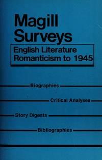 english literature romanticism to 1945 1st edition magill, frank northen 0893563099, 9780893563097