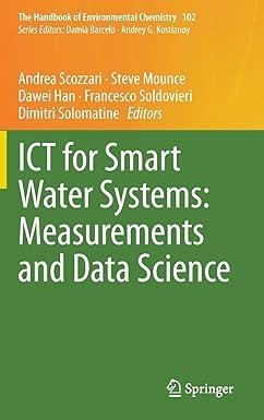 ict for smart water systems measurements and data science the handbook of environmental chemistry 102 2021