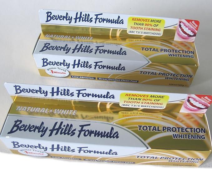 beverly hills formula whitening toothpaste 125 ml x 4  beverly hills formula b00wsp6l12