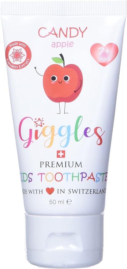 giggles premium kids candy apple toothpaste 7 plus 50ml  giggles b082ppm35n