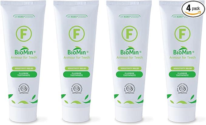 biomin f toothpaste 75ml armour your teeth 4x tubes  biomin b07wzthv8s