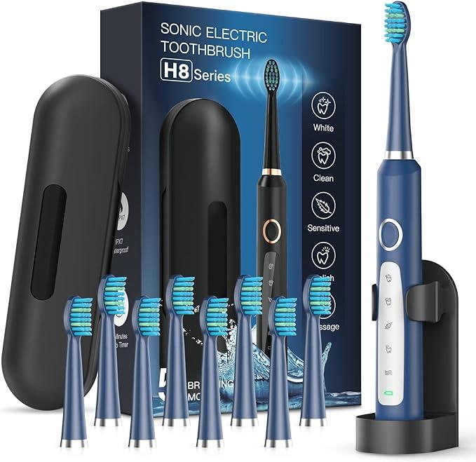 bushgor ultrasonic electric toothbrushes for adults h8 series  bushgor b0cklfnb5f