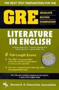 gre literature in english the best test preparation for the graduate record examination 1st edition research