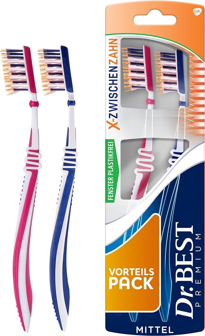 dr.best x-interdental toothbrush medium pack of 2 - value pack  dr.best b0bvvv5478