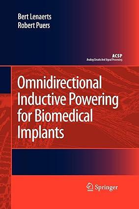 omnidirectional inductive powering for biomedical implants 1st edition bert lenaerts, robert puers