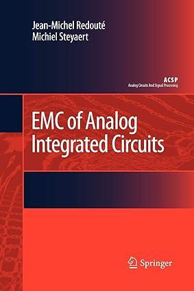 emc of analog integrated circuits 1st edition jean-michel redouté, michiel steyaert 9400730888,