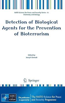 detection of biological agents for the prevention of bioterrorism 2011 edition joseph banoub 9048198143,