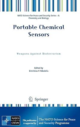 portable chemical sensors weapons against bioterrorism 2012 edition dimitrios p. nikolelis 9400728719,