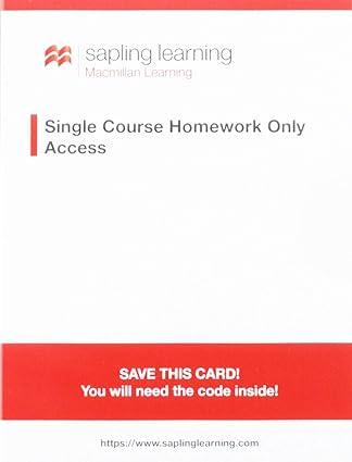 sapling learning homework for general chemistry 1st edition sapling learning, iclicker 1319206093,