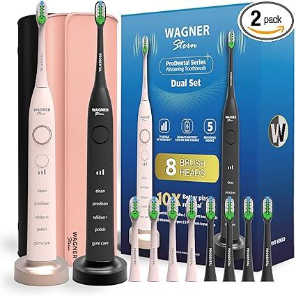 wagner and stern prodental series set of 2 electric toothbrushes  wagner & stern b07v9sb2k8