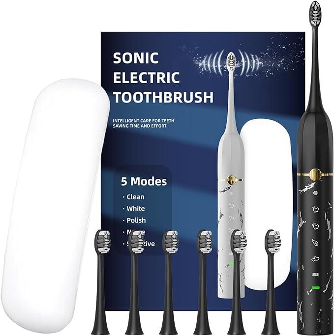 maxwisdom electric toothbrush with 6 brush heads  maxwisdom b0clq3vv2c