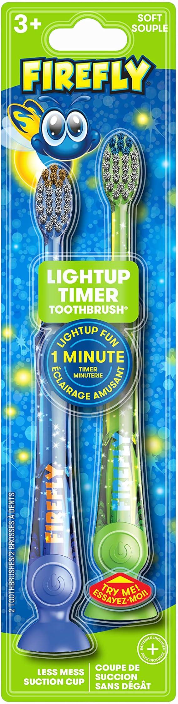 firefly light-up timer toothbrush with suction cup  firefly ?b00j9uid7y