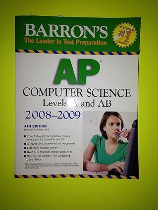 barrons ap computer science levels a and ab 4th edition roselyn teukolsky m.s. 0764137093, 978-0764137099