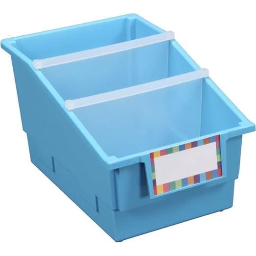 really good stuff chapter book library bins with dividers for book organization documents files  really good