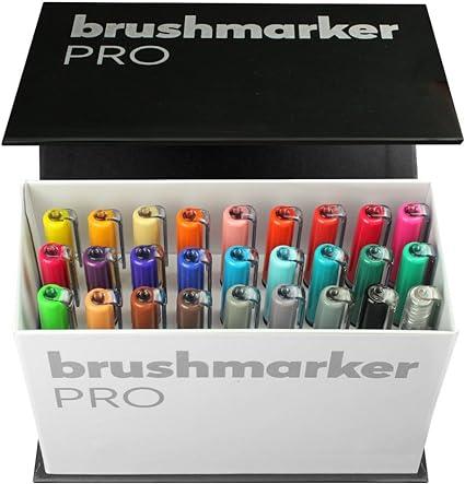 karin brushmarker pro mini box 26 colours plus1 blender set assorted  karin b07f1cg21k