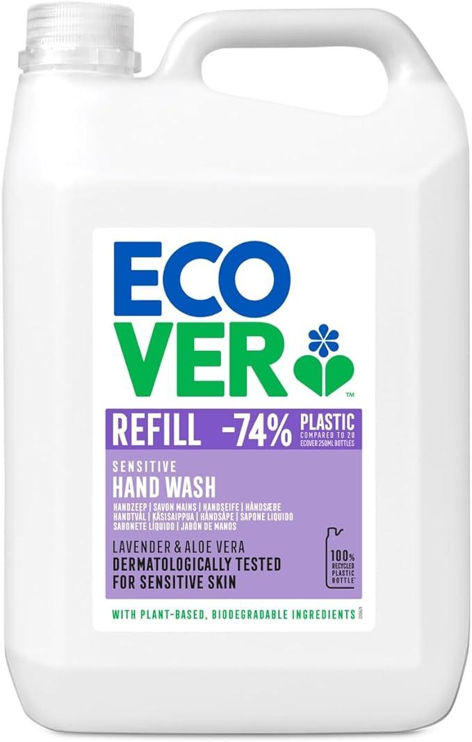 ecover hand wash refill lavender and aloe vera 5l  ecover b000rl5iuo