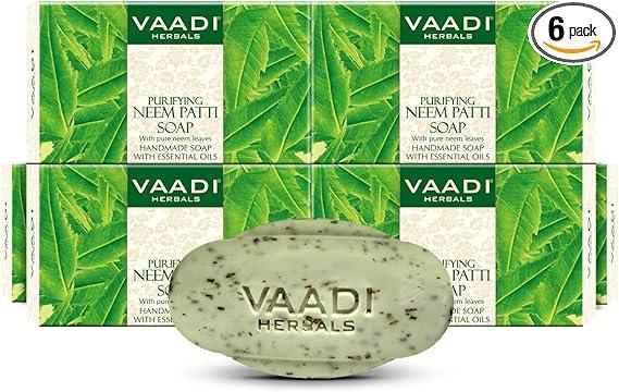 Vaadi Herbals Neem Soap Bar Soap Containing Pure Neem Leaves