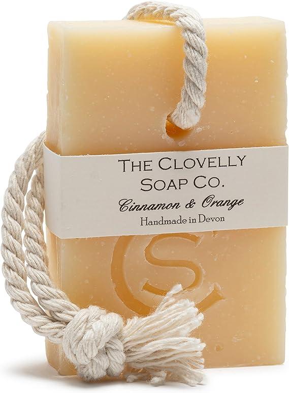 the clovelly soap natural handmade soap on a rope bar  the clovelly soap b07bgzf546