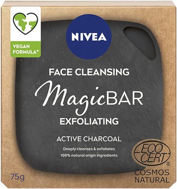nivea magicbar exfoliating charcoal face cleansing bar  nivea ?b092bkqps3