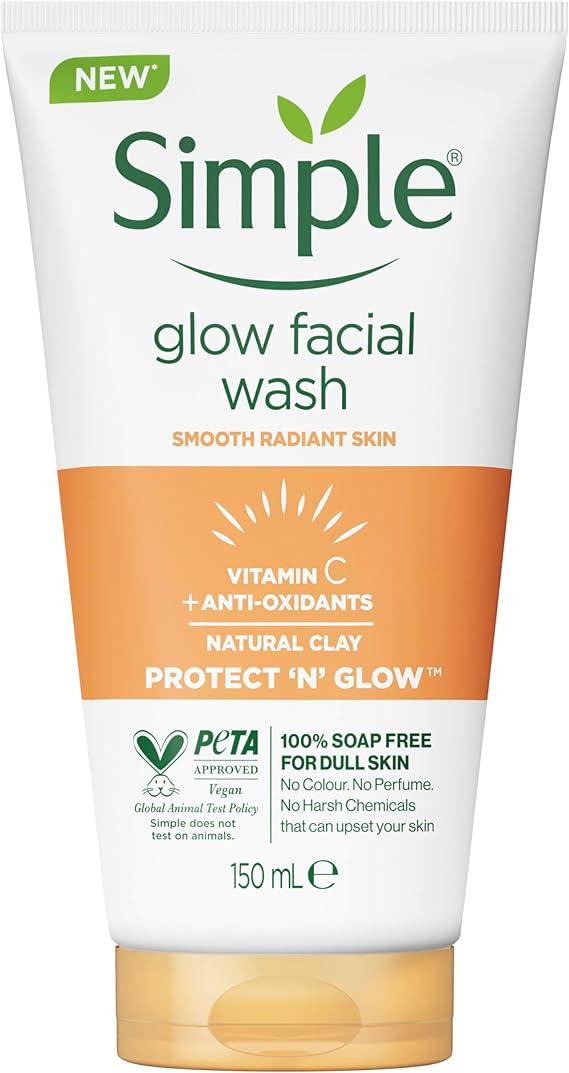 simple glow facial wash smooth radiant skin 150ml  simple b0887ppsn3