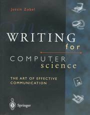 writing for computer science 1st edition justin zobel 9813083220, 9789813083226