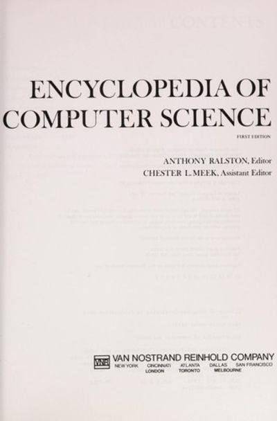 encyclopedia of computer science 1st edition anthony ralston 0442803214, 9780442803216