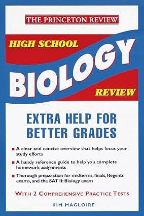 high school biology review extra help for better grades 1st edition kim magloire 978-0375750816