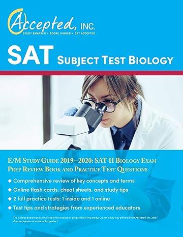 sat subject test biology e/m study guide 2019-2020 sat ii biology exam prep review book and practice test