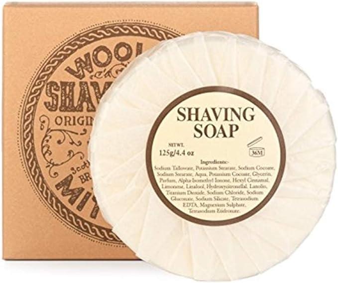 mitchells wool fat shaving soap refill 125g  mitchells wool fat shaving soap b06xrz6q4z