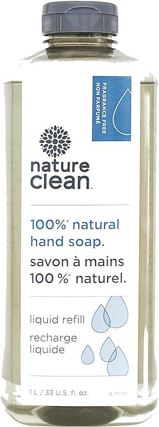 nature clean liquid hand soap - unscented 1 l  nature clean b0165xiu0w
