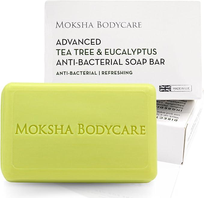 moksha tea tree oil and eucalyptus soap bar  moksha ?b0cfx6dp9n
