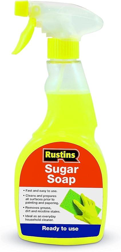 rustins sugar soap spray 500ml clear  rustins b00kcs1wiy