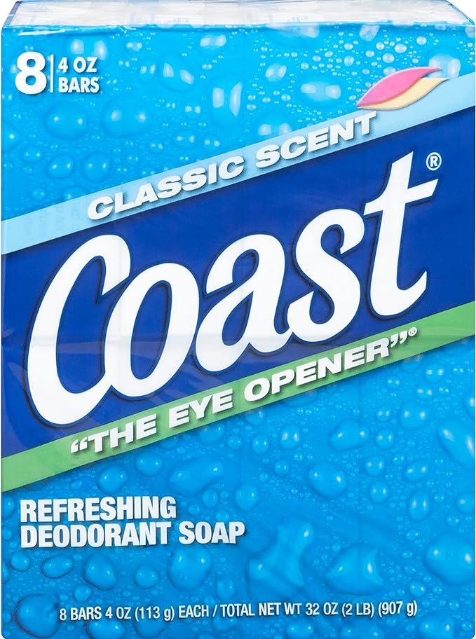 coast 8-bar soap classic scent/original 4 ounce  coast b00c67sfn4