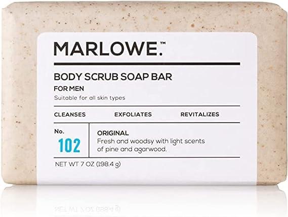 MARLOWE No 102 Mens Body Scrub Soap 7 Oz