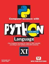 computer science with python language made simple 1st edition bpb publications 9388176227, 9789388176224