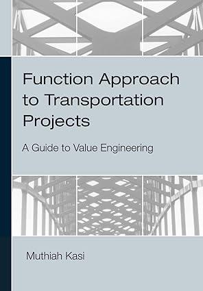 function approach to transportation projects a value engineering guide 1st edition muthiah kasi 1440151458,