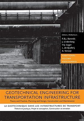 geotechnical engineering for transportation infrastructure 1st edition f.b.j. barends 9058091341,
