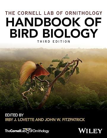 handbook of bird biology 3rd edition irby j. lovette, john w. fitzpatrick 1118291050, 979-1118291054