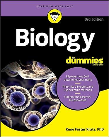biology for dummies 3rd edition rene fester kratz 1119345375, 979-1119345374