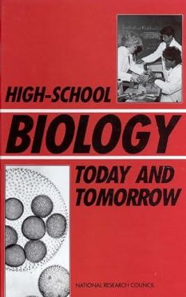 high school biology today and tomorrow 1st edition national research council, division on earth and life