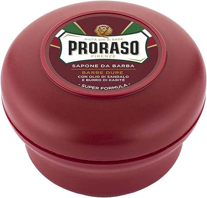 proraso shaving soap in a bowl red  proraso b00mmpt0vq