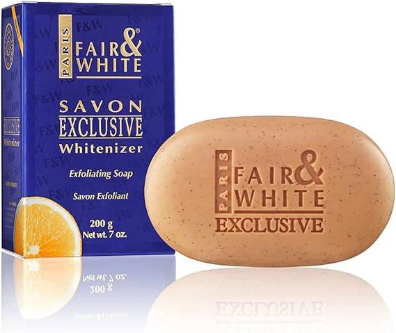 fair and white exclusive exfoliating soap  fair & white b082vmk828