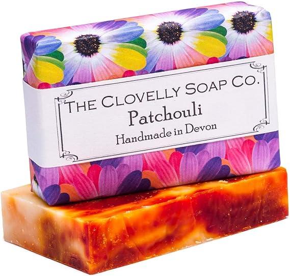 clovelly soap co natural handmade patchouli soap bar for all skin types 100g  clovelly soap co b071lqrv98