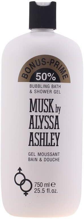 alyssa ashley musk bubbling bath and shower gel 25.5 oz  alyssa ashley b001kotqak