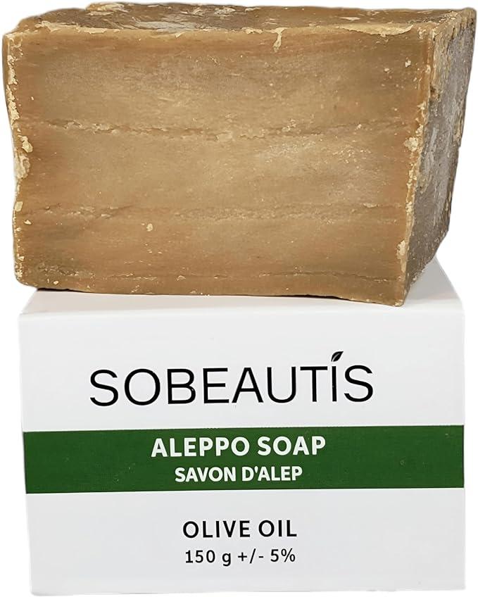 sobeautis aleppo olive oil soap with 1 percent laurel oil handmade soap  sobeautis b0c78gkptd