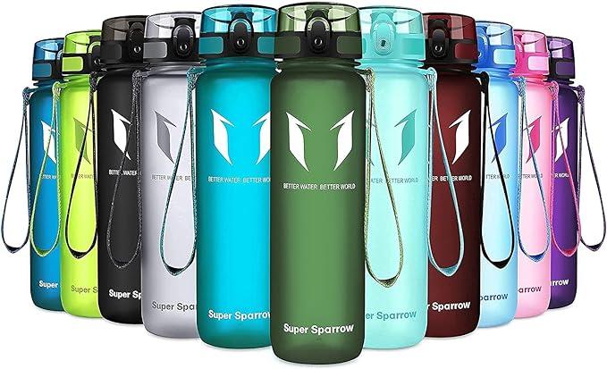 super sparrow sports water bottle for running gym yoga outdoors and camping 350ml  super sparrow b07blp5lcv