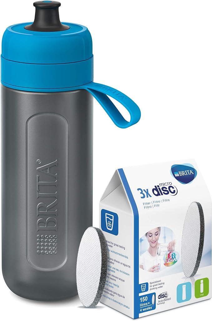 brita fill and go active sports water filter bottle bpa free  brita b07hb3zjmc
