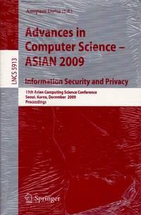advances in computer science asian 2009 1st edition datta, anupam 3642106218, 9783642106217