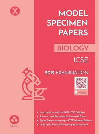 model specimen papers for biology 1st edition oswal publishers 938766029x, 979-9387660298
