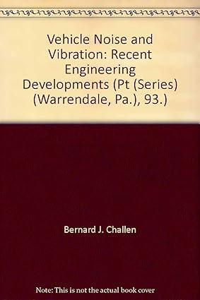 vehicle noise and vibration recent engineering developments 1st edition society of automotive engineers,